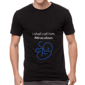 pregnant man miraculos t shirt